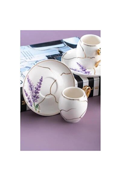 ACAR Mimosa 6 Kişilik Kahve Fincanı Takımı - 90 ml  MSKF367