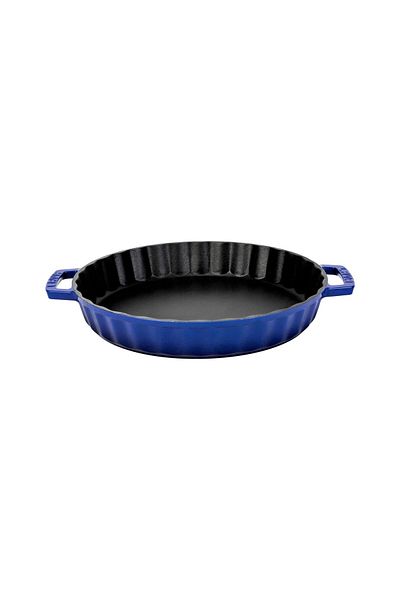 Lava Cast Round Rosto and Oven Tray Cast Iron Solid Double Handle Diameter(Ø)30cm