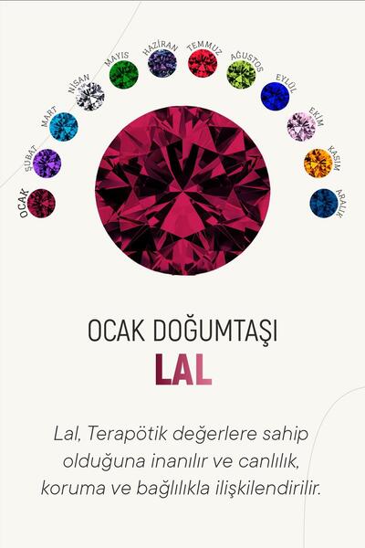 Erdobia Ocak Lal Doğum Taşı Rose Tektaş Çivili Gümüş Küpe