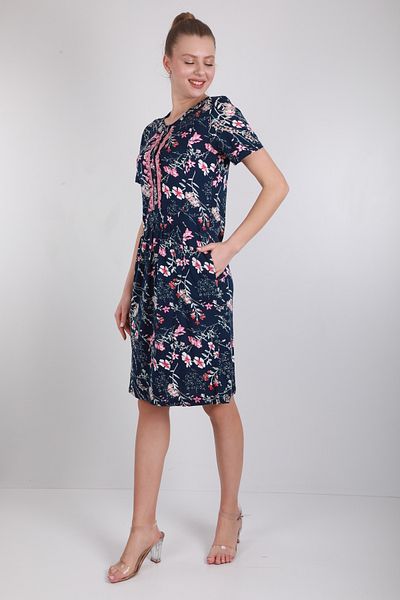 Wild Love Rochie de dama din dantela cu nasturi cu imprimeu floral