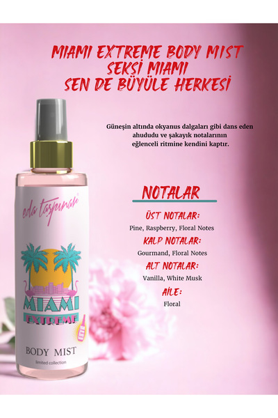 Eda Taşpınar Miami Vücut Spreyi - 200ML EGY0018