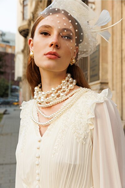 Nefeli Özel Taş Işlemeli Piliseli Elbise