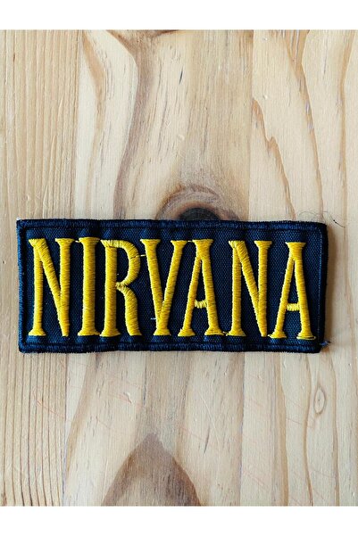 icase رقعة تطريز بشعار نيرفانا قابلة للخياطة مقاس 7 × 4 سم