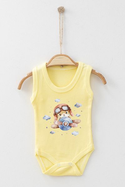 ADABEBEK Cute Pilot Teddy Bear Printed Strap Snap Body