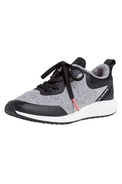 Tamaris 1-23734-24 201 Damen Gri/Siyah Grau/Schwarz sportlicher Halbschuh Spor Ayakkabı