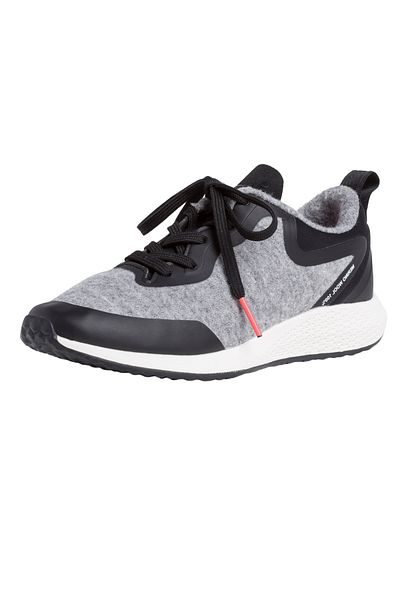 Tamaris 1-23734-24 201 Damen Gri/Siyah Grau/Schwarz sportlicher Halbschuh Spor Ayakkabı