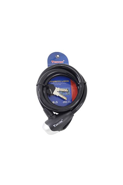 T.Concept Tonyon Durable - 120 Cm Strengthened Steel Rope Bicycle Lock with Key