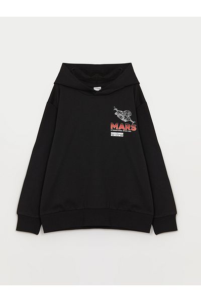 LC Waikiki Comfortable Printed Boy's Hoodie