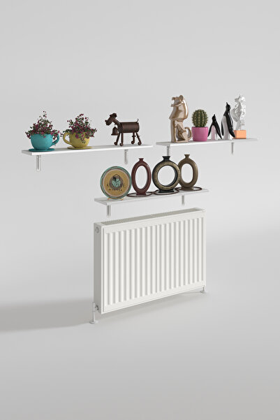 Kenzlife Petek Üstü Raf Dresuar Golden Boy Byz 080*24 Üçlü Kitaplık Duvar Rafı 080 Cm Uzunluk