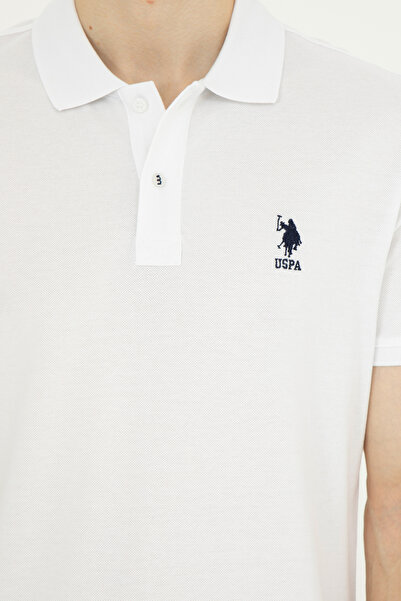 U.S. Polo Assn. ΒΑΣΗ. POLO ASSN. ΑΝΔΡΙΚΟ SLIM FIT ΥΦΑΣΜΑ ΠΛΕΚΤΟ POLO T-SHIRT