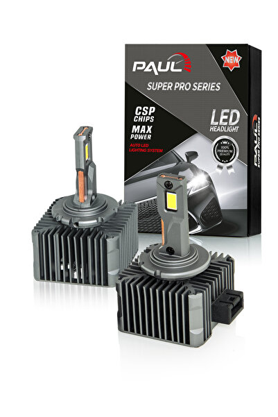 PAULLED Paul Süper Pro D3S 24.000 Lümen Güç Şimşek Etkili Odaklı Ufuk Çizgili Csp Led 1 Yıl Garanti