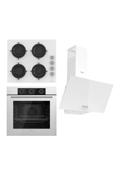 Ferre FRYART BASIC Serisi Beyaz Set (CS206 + QXE62CB+D087 )