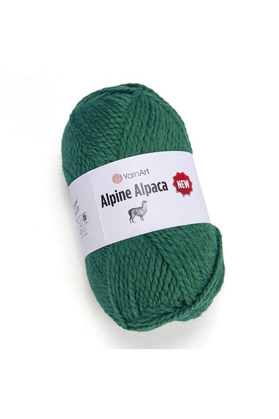 Yarnart ALPINE ALPACA NEW - ΠΛΕΚΤΟ ΣΤΟ ΧΕΡΙ ΠΡΑΣΙΝΟ-1449