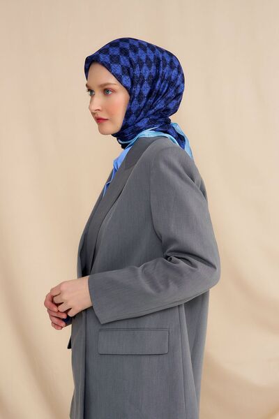 Modakaşmir Mk Dama Бавовняний шарф Синій