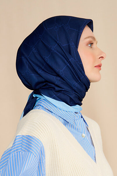 Modakaşmir Mk Баклава Бавовняний шарф Синій