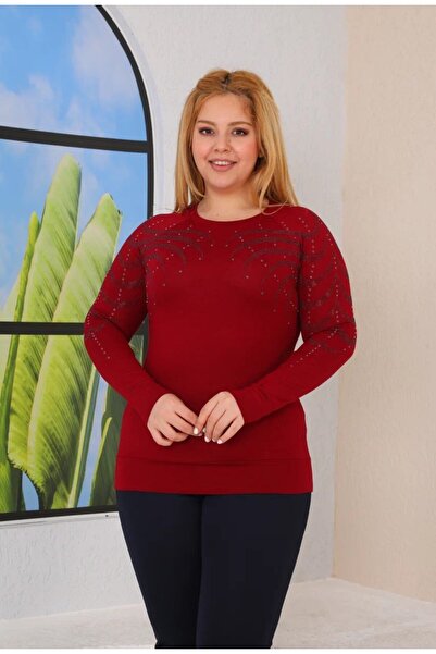 Aylin GÜNCÜOĞLU SLİM FİT UZUN KOLLU SIFIR YAKA KOLLARI VE ALTI RİBANALI SPOR ...