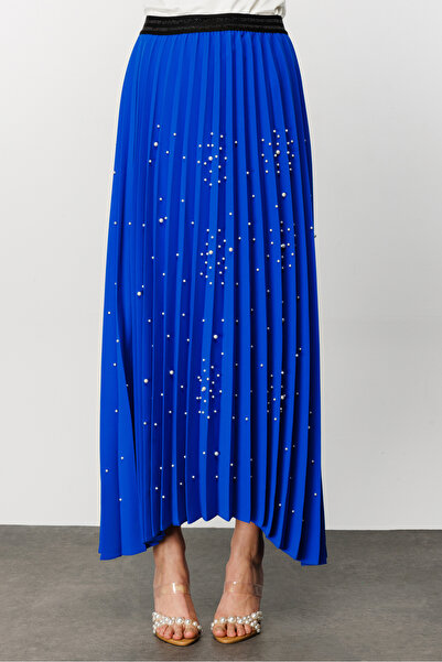 Nefeli İncili Krep Soley Etek SAKS