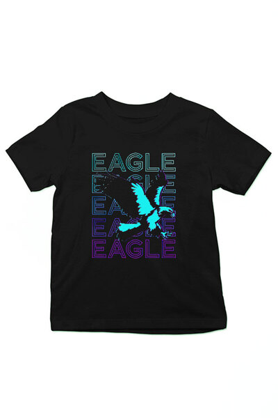 Darkhane Black Eagle Eagle Unisex Kids T-Shirt
