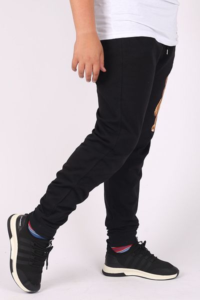 Çiggo Kids Pantaloni de trening pentru băiat, cu 2 fire, cu imprimeu robotizat de ursuleț
