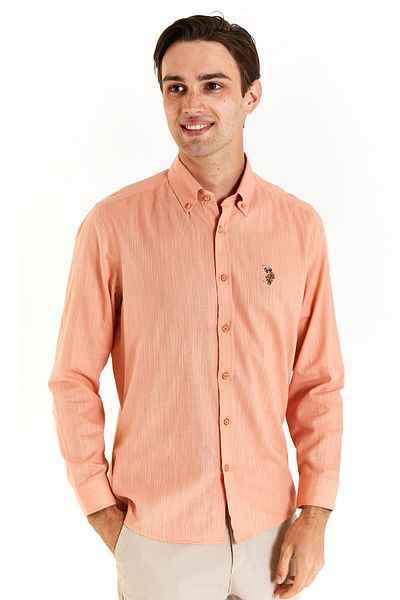 U.S. Polo Assn. Κανονικό ανδρικό πουκάμισο US Polo Assn50282588-VR047