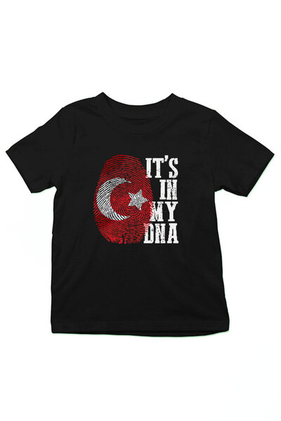 Darkhane Turkey Black Unisex Kids T-Shirt T-Shirt