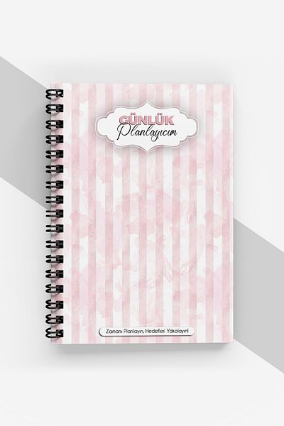 markcat Planificator zilnic cu design simplu - 90 de pagini - Agenda nedatat (A5) Planificator fără timp