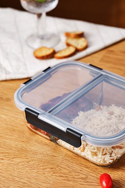 Emsan Twin 1360 ml Borosilicate Storage Container