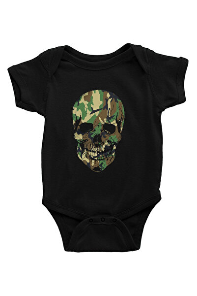 Darkhane black Camouflage Soldier baby body - Zıbın Unisex