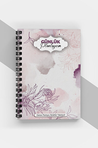 markcat مخطط يومي على شكل زهرة ناعمة - 90 صفحة - جدول أعمال غير مؤرخ (A5)