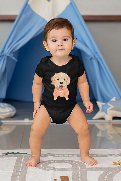 Darkhane black Pudel baby body - Unisex bodysuit