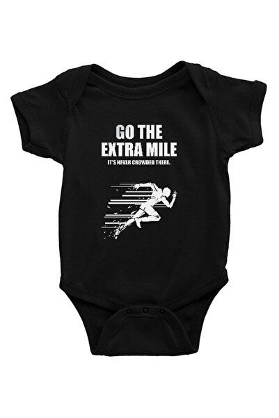 Darkhane Maraton Black Unisex Baby Bodysuit - Zıbın