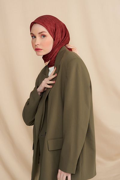 Modakaşmir Mk وشاح قطن بني