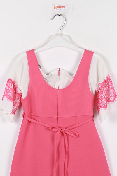 incity Girl's Two Piece 3/4 Lace Sleeve Dress