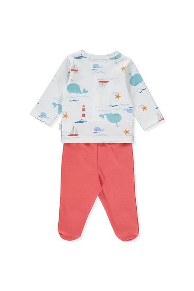 Bebetto Baby Boy Pajama Set Ecru F1296