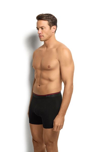 Jiber Ανδρικό μαύρο βαμβακερό Lycra 3 τεμαχίων Boxer 267