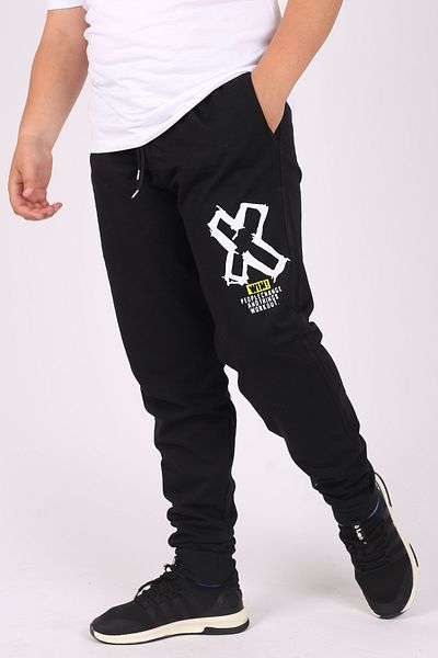 Çiggo Kids Pantaloni de trening pentru băieți cu 2 fire cu imprimeu Win X