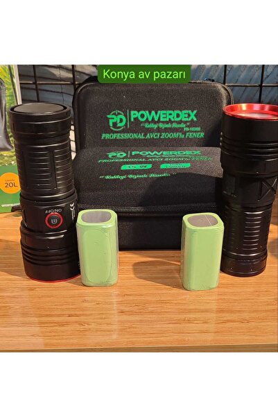 powerdex El Feneri 3500 Lümen 35w Profosyonel Avcı Feneri Zoomlu