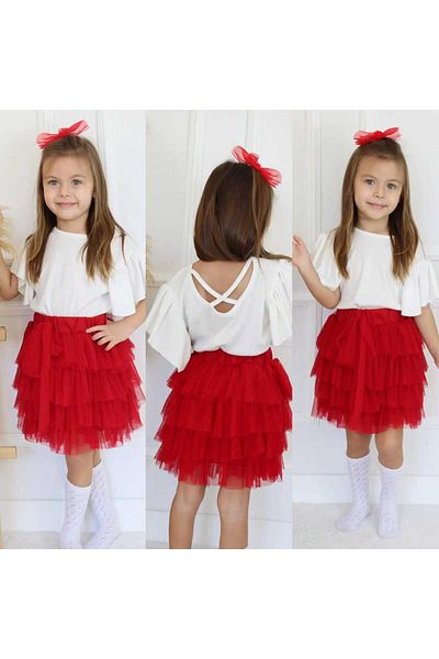 Rainbow Girl's Tutu Skirt Set