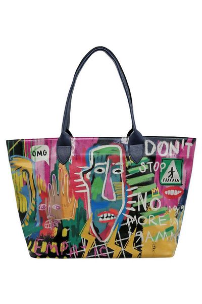 Dogo Women's Vegan Leather Multicolor Shoulder Bag - No More Drama Design