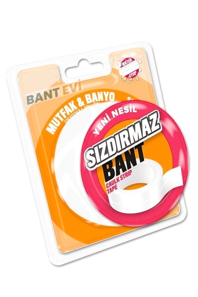 BANT EVİ Su Sızdırmaz Bant Mutfak Tezgah Bandı Lavabo Küvet Kenar Bandı Kloze...
