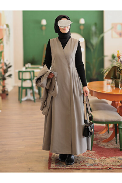 İPEKSTİL Gray Trench Coat with Jile