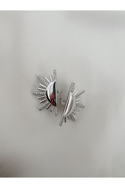 Junsui Accessories Rise Silver Earrings - Stylish and Comfortable Cut