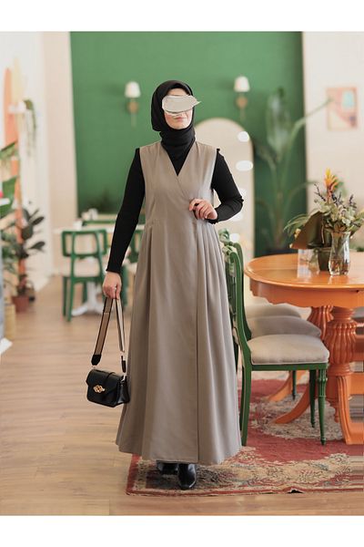 İPEKSTİL Gray Trench Coat with Jile