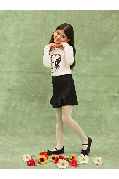 LC Waikiki Elastischer Taillen-Shorts-Rock für Mädchen