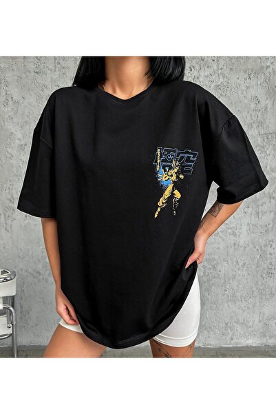 Sublime Butik Μαύρο μπλουζάκι Unisex με στάμπα Dragon Ball Goku