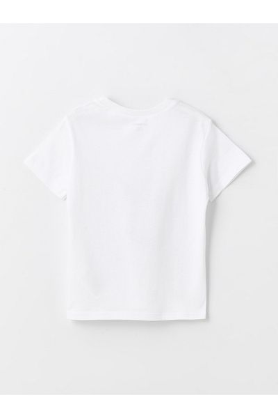LC Waikiki Printed Short Sleeve Crew Neck T-Shirt for Baby Boy