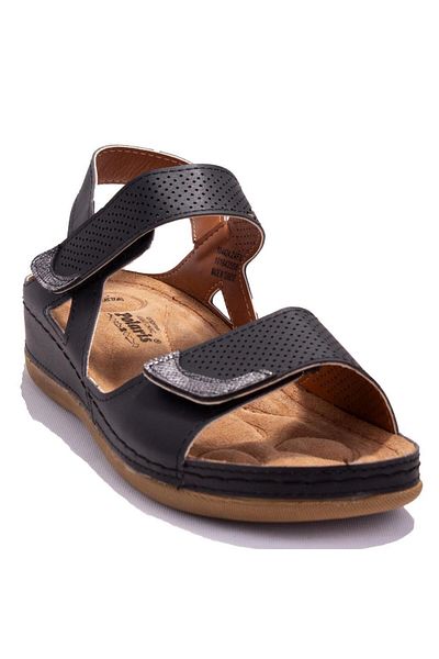 Polaris 104424c Black Orthopedic Daily Women's Sandals