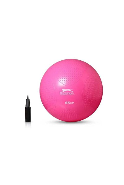 Slazenger 65cm Anti-burst Gymball Fuşya (POMPA DAHİL) Pilates Topu