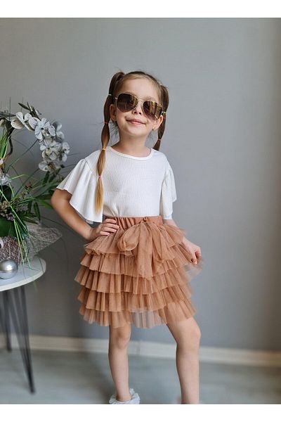 UMKEM Holiday-23 April Special Occasions Skirted Style Stylish Tutu Girl Suit for Wedding Engagement 2-10 Years Old