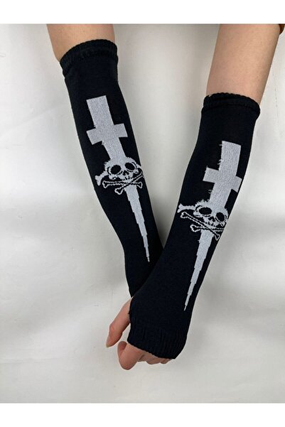 FG KONNİCHİWA Двопальцевий чорний нарукавник з двома чорними смугами